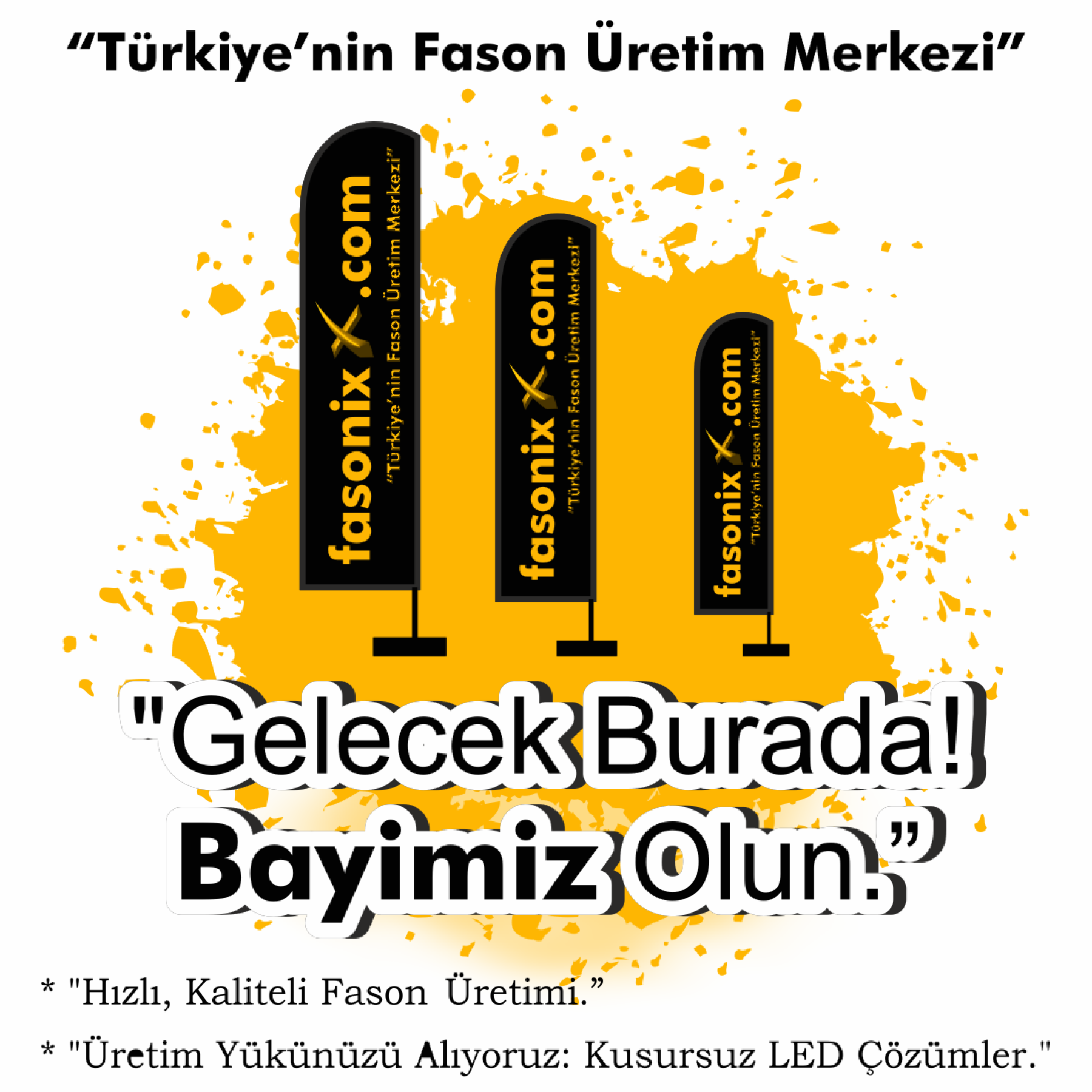 FASONİX Yelken Flama / Plaj Bayrağı