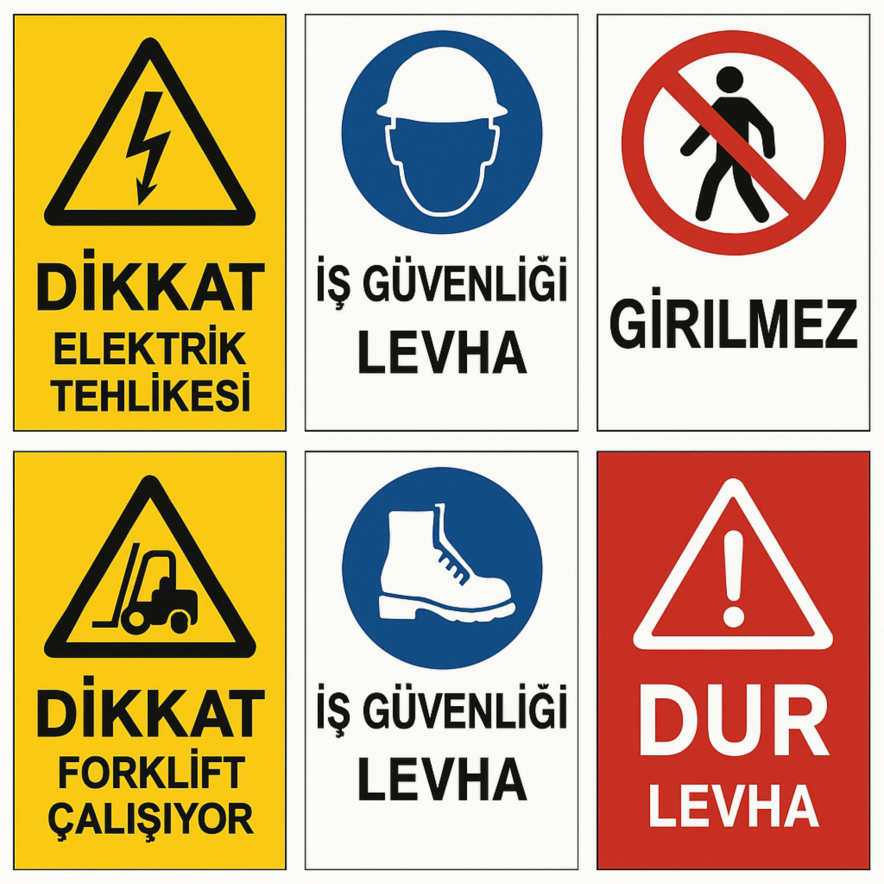 İş Güvenliği Levhaları