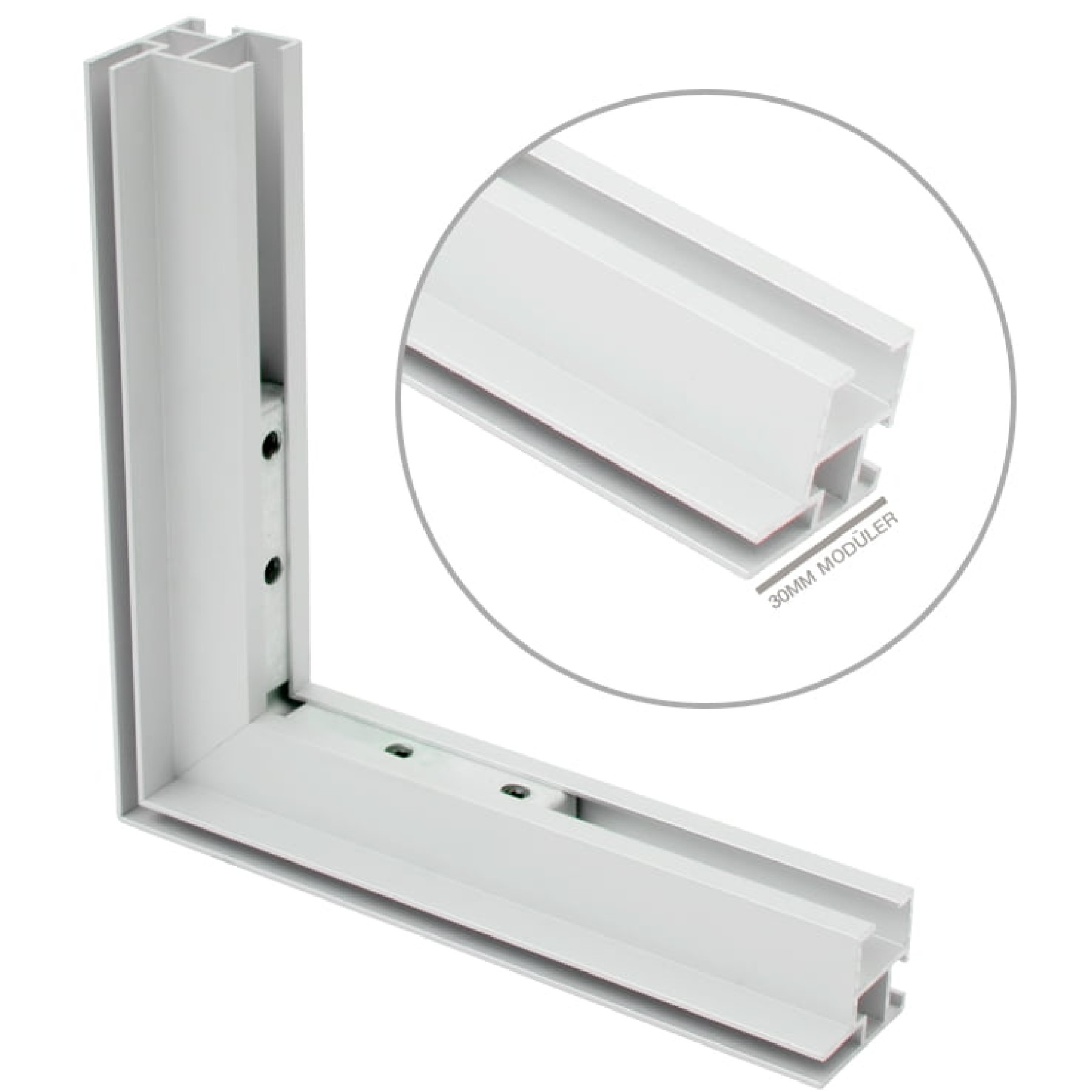 Işıklı Tekstil Kasalar için Alüminyum  Eko Profil