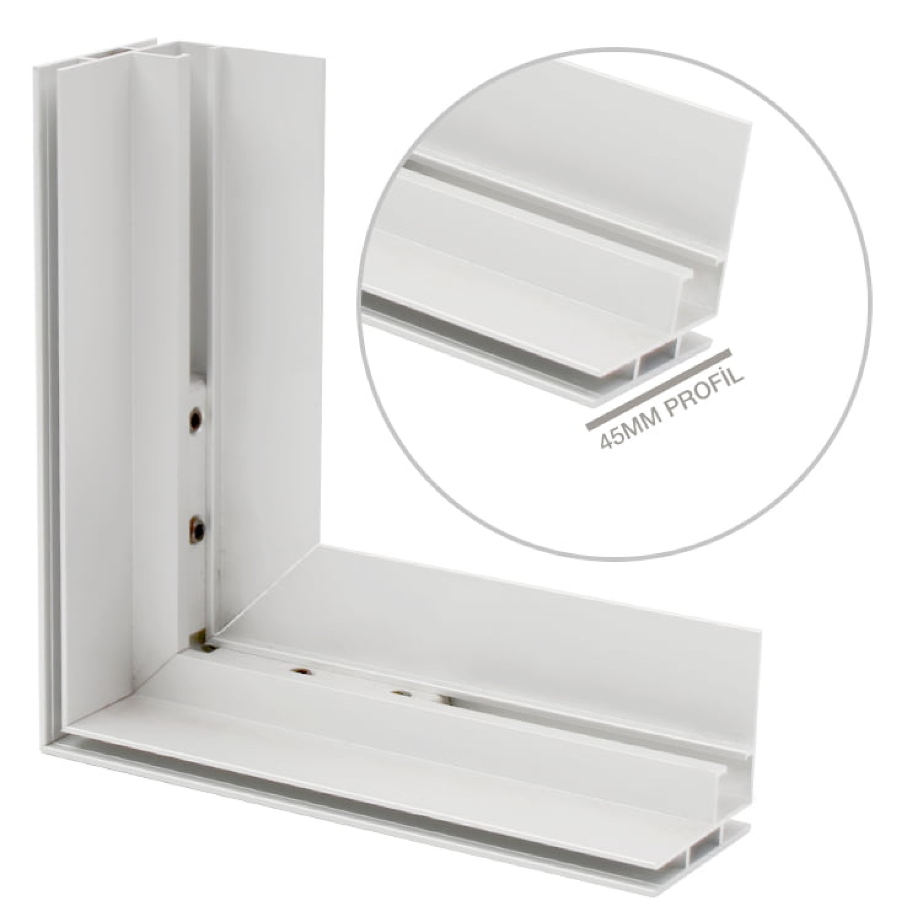 Işıklı Tekstil Kasalar için Alüminyum  Eko Profil