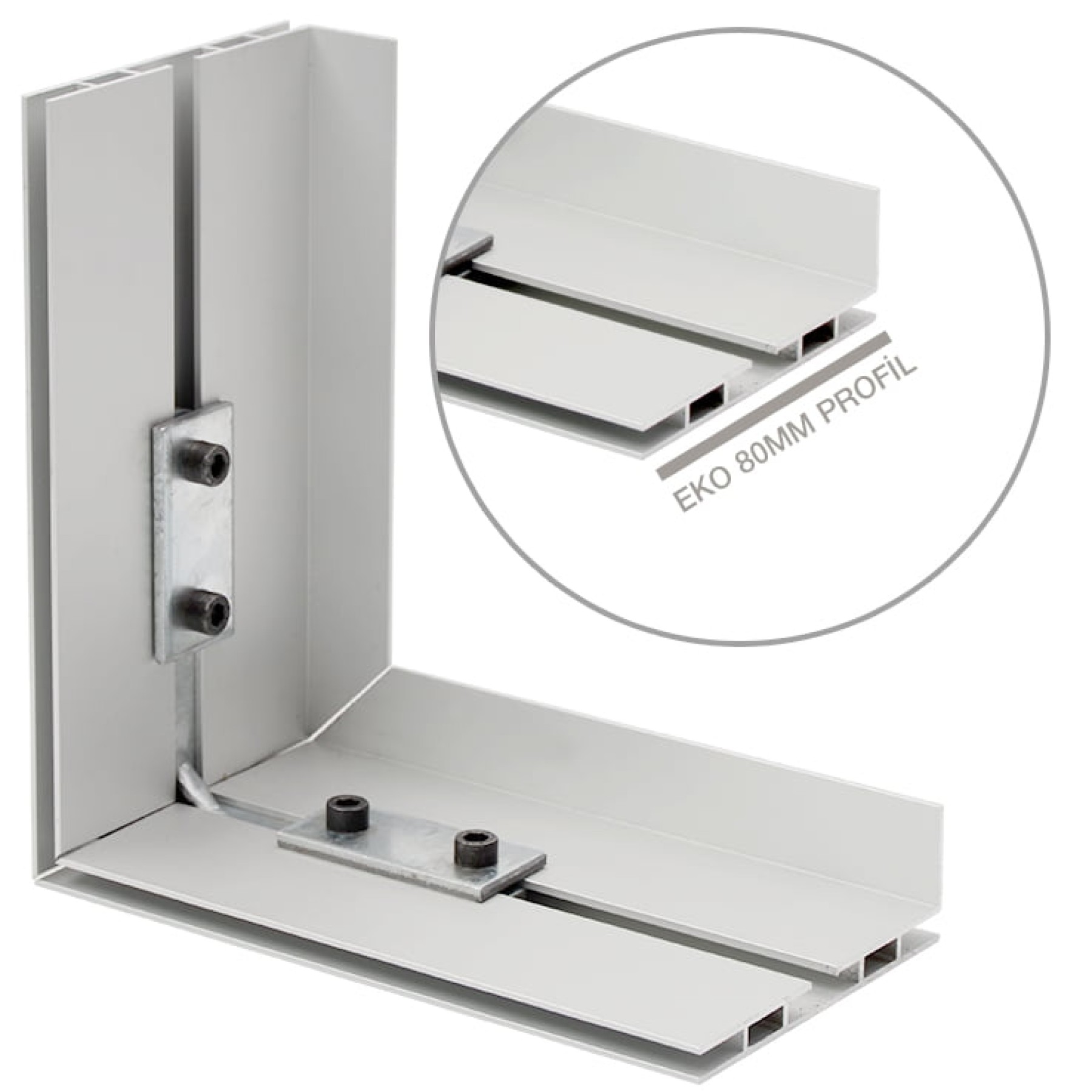 Işıklı Tekstil Kasalar için Alüminyum  Eko Profil