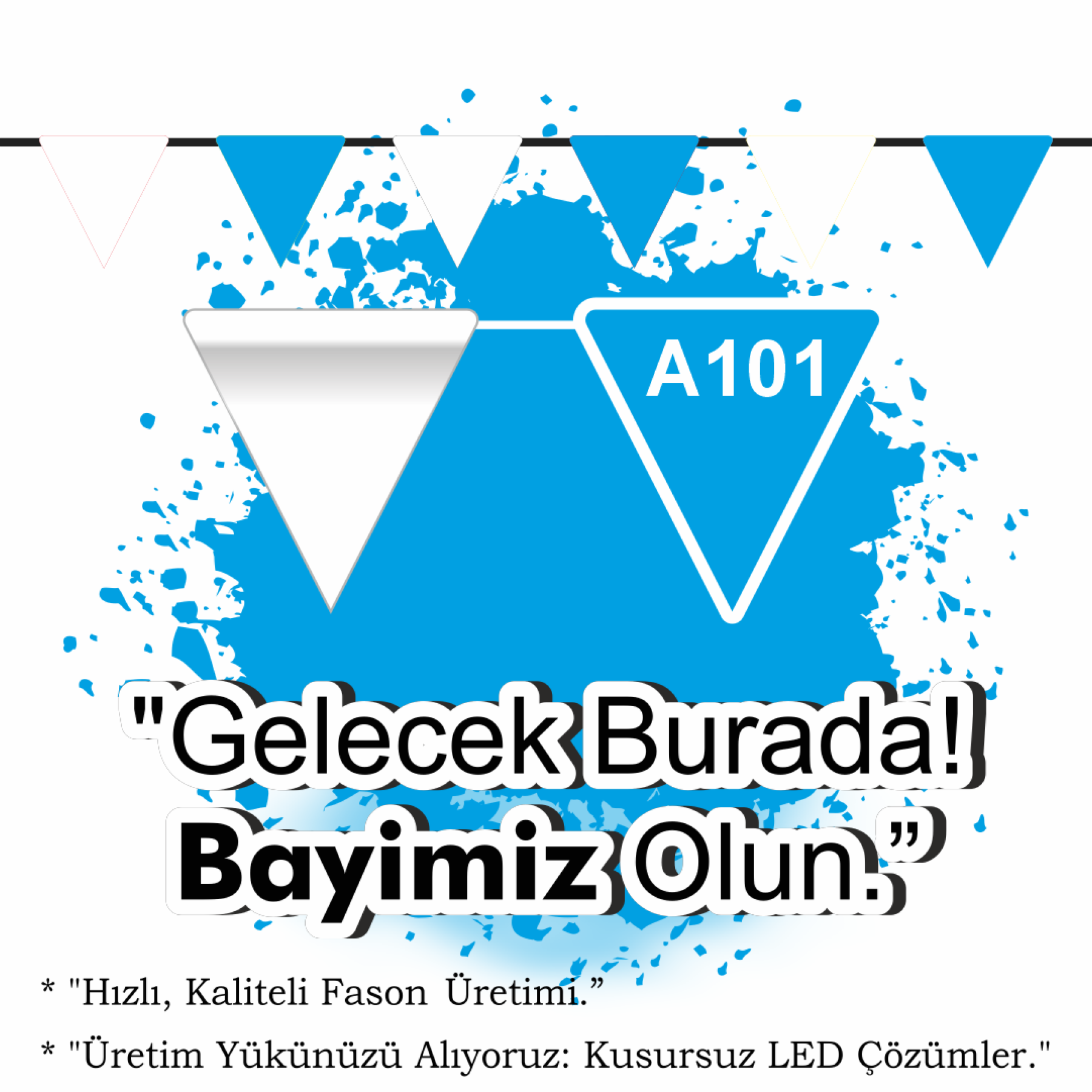İPE DİZİLİ BAYRAK A101